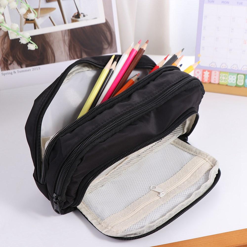 Stationery Large Capacity Pencil Bag Aesthetic Simple Stationery Holder Bag School Cases Children Gifts