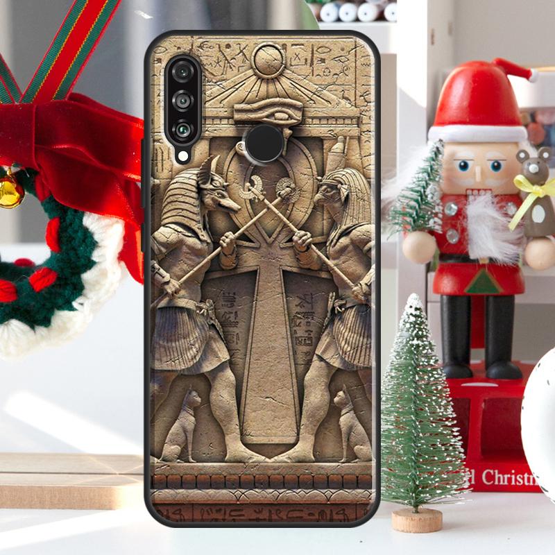Мурал с фараоном Египта Для Huawei Nova Y73 Y60 Y70 Y90 Y72 Y61 Y91 7i 8i 11i 12i 12s 9 10 SE P20 P30 P40 Lite Чехол