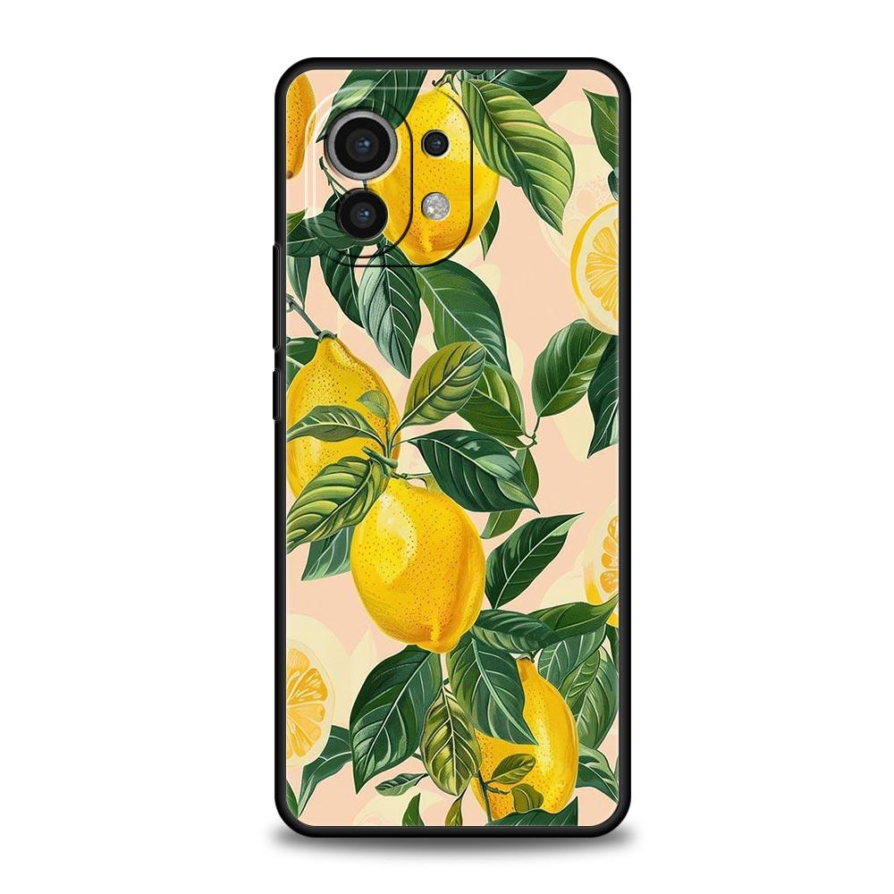 Летний чехол для телефона с принтом свежих фруктов и лимонов для Xiaomi Mi 17 Pro Max 15 14 13 12 11 Ultra 15T 14T 13T 12T Pro Lite Мягкий ТПУ