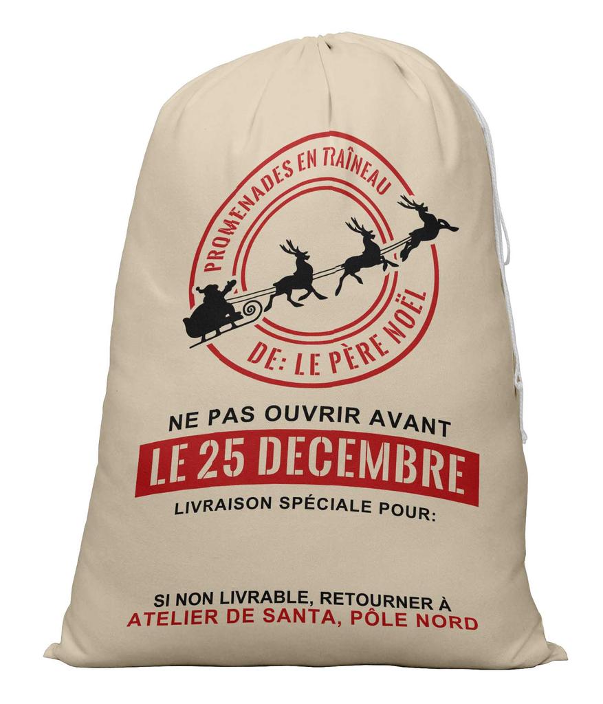 Printtoo Большая холщовая сумка на шнурке, рождественские мешки, подарочный мешок Санты, индивидуальный подарок на вечеринку, 2 шт., 27x20 дюймов