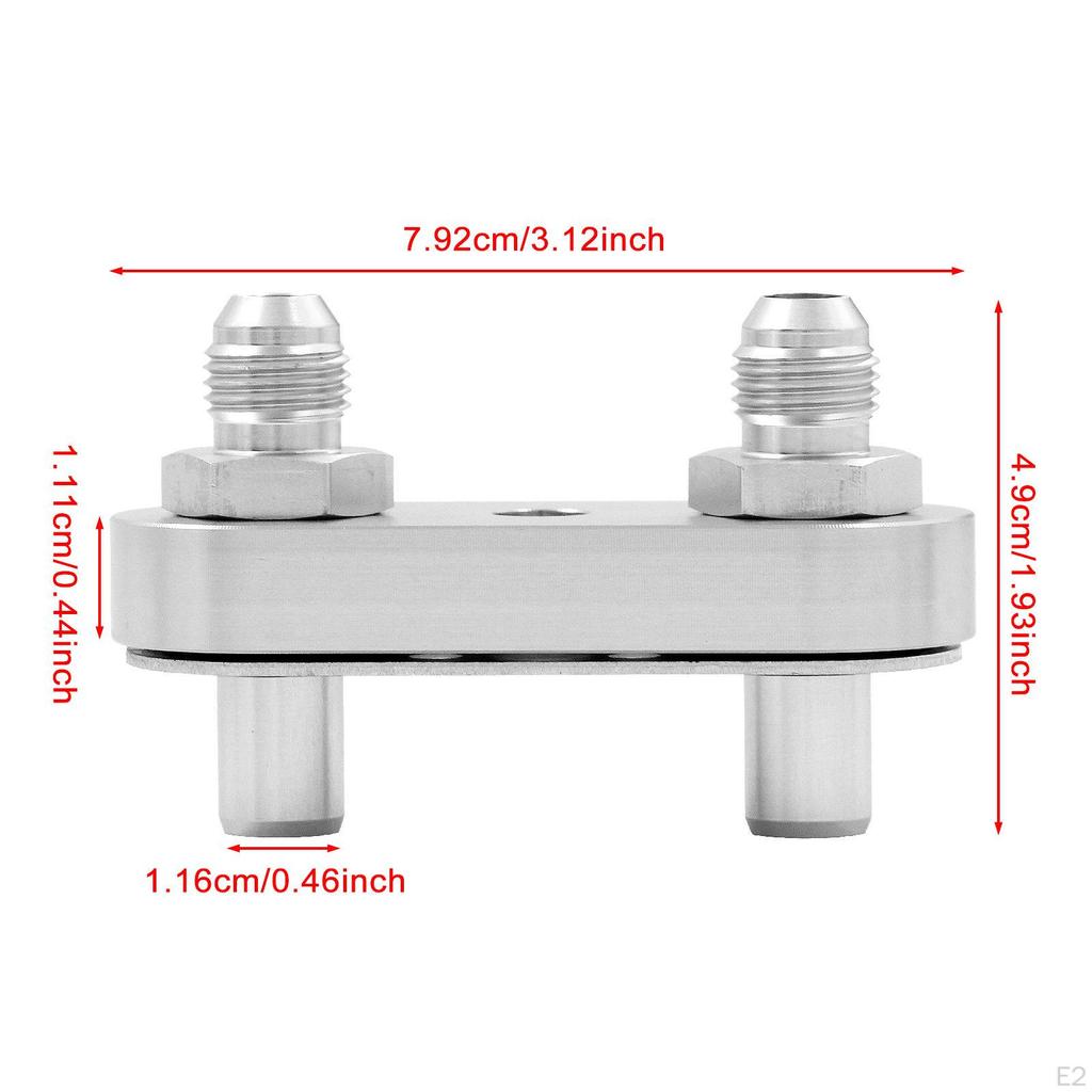 Transmission Line Adapter Plate Oil Seal Connector for Braided Hose Aluminum Alloy 8L90E