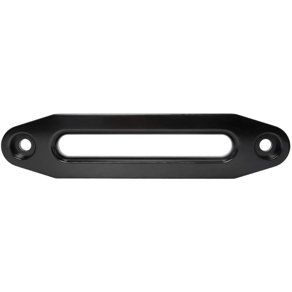 10 Inch 254MM Black Chrome Billet Aluminum Hawse Fairlead 8000-15000 LBs Synthetic Mount Winch Rope for SUV ATV UTV