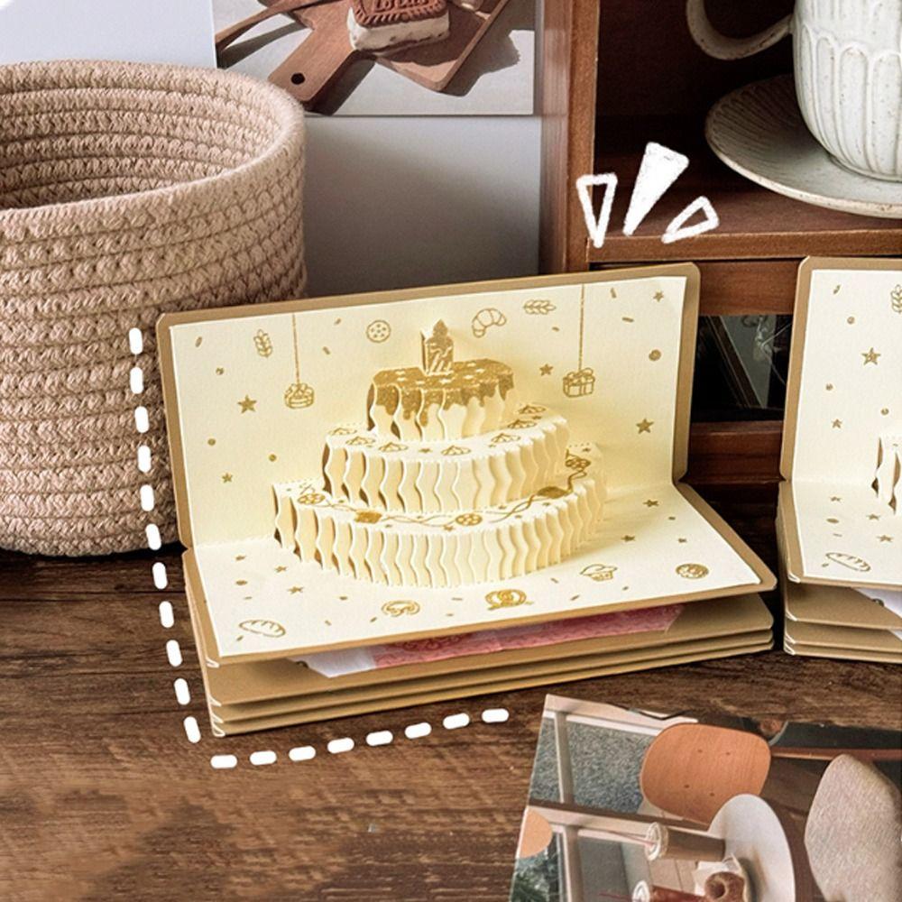 Складной 3D Красный Конверт на День Рождения HongBao DIY Упаковка Конверт для Счастливых Денег Пожелания Традиционный Денежный Мешок Празднование Дня Рождения