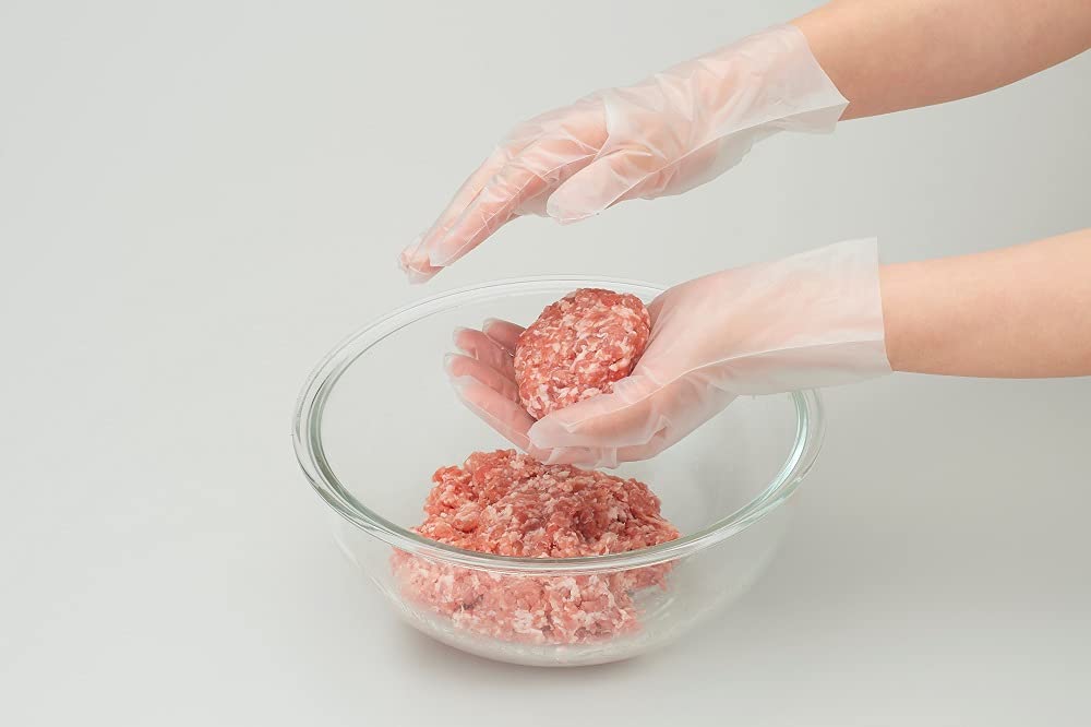 Showa Glove Закон о санитарии Одноразовые 846 Чистые руки Одноразовые 100 Размер 1 коробка [Соответствует пищевым нормам, Перчатки] Нет. Перчатки, штуки, Полупрозрачные, М,