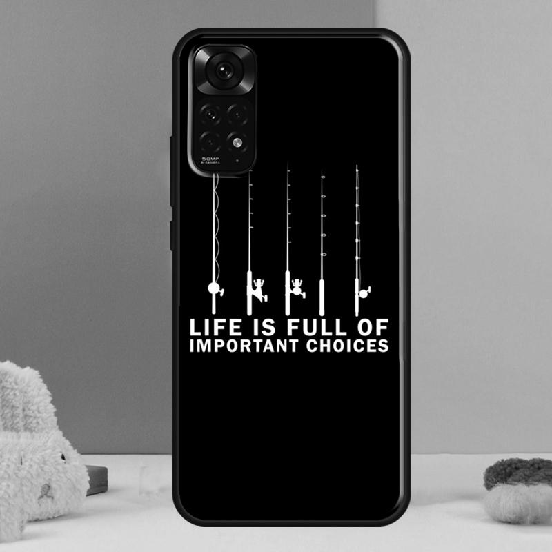 Fishing Rod Tool Case For Xiaomi Redmi Note 14 13 Pro 12 11 9 10 9S 10S 11S 12S Redmi 14C 13C 10C 12C Cover