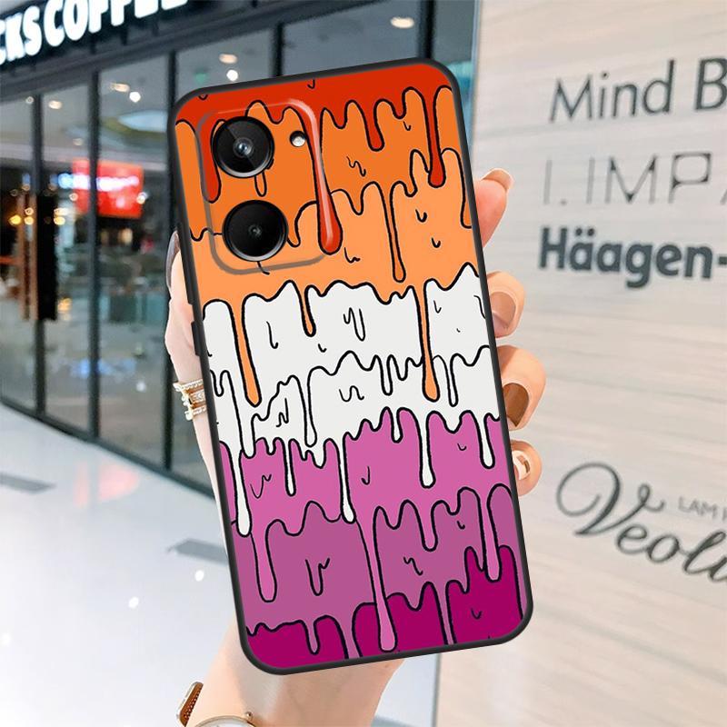 Pastel Kawaii Melting LGBTQ Design Case For Realme GT7 Pro GT6 11 12 13 14 15 Pro Plus C55 C53 C35 C33 C61 C65 C67 C53 C71 C75