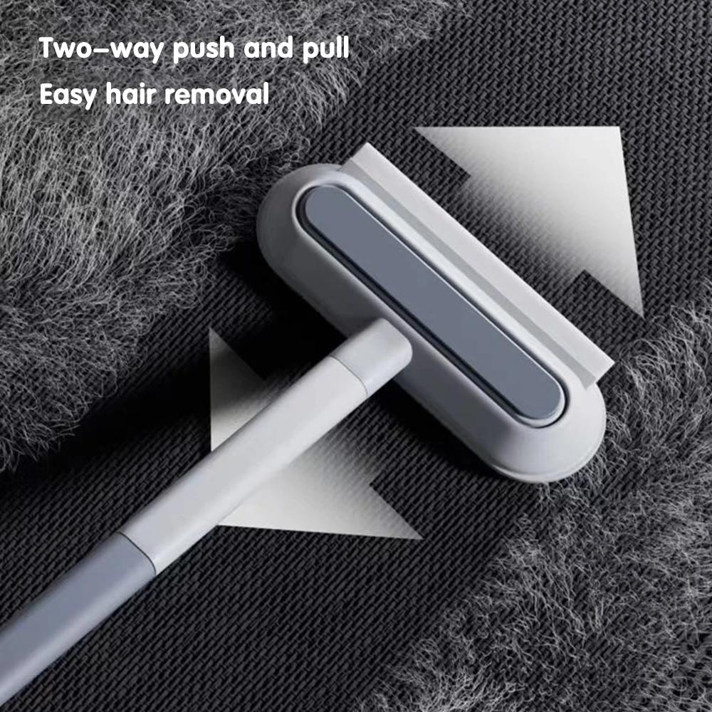 Щетка для удаления шерсти домашних животных 3 в 1 с длинной ручкой, щетка для мытья окон, инструмент для чистки шерсти домашних животных, ручная щетка для удаления шерсти кошек и собак