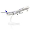 QIYUMOKE 1/300 Модель самолета United Airlines 787 - Металлическая литая модель самолета Boeing 787 United Airlines (с подставкой) - Идеальная модель авиакомпании для авиации