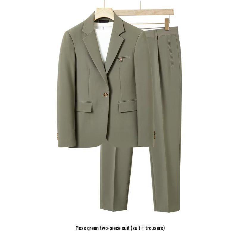 Мужские свободные повседневные костюмы в корейском стиле - высококачественные весенне-летние куртки