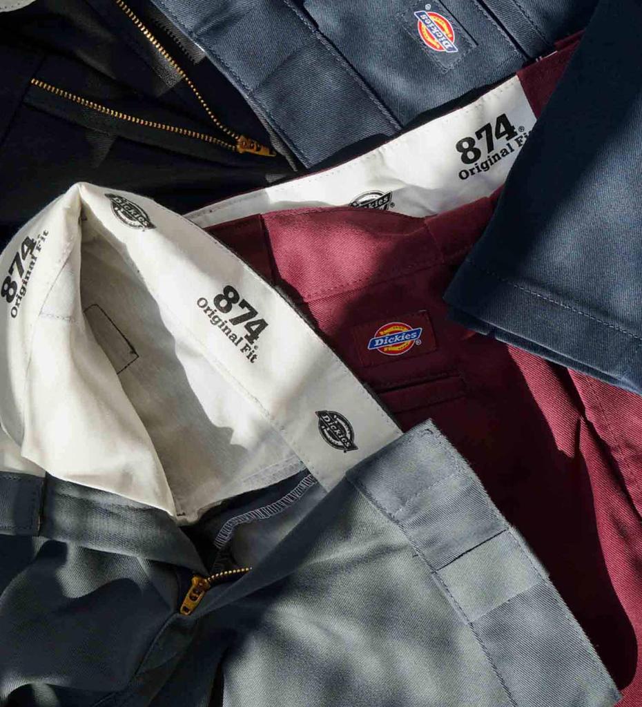 [Dickies] Оригинальные 874(р) Рабочие брюки, длина 32 дюйма, DB0004-0076-32, Угольно-серый, Размер 34