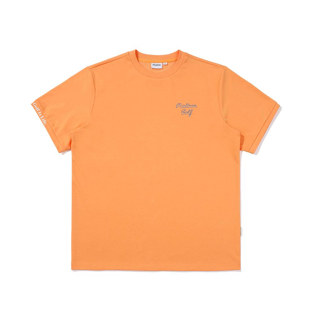 MALBON GOLF Malbon Bucket Point Round T-Shirt Orange (Man)