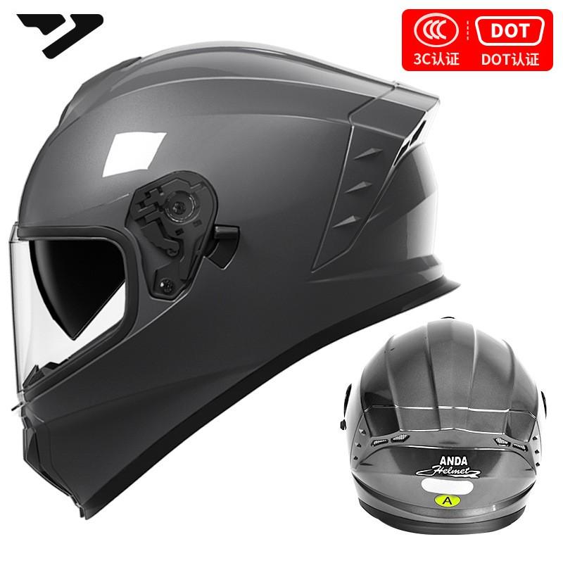 DOT 3C Certified Full Face Motorcycle Helmet Men Women All-Season Riding Safety Gear With Multiple Visor Options