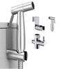 Modern Stainless Steel and ABS Handheld Bidet Set for Bathroom High Pressure Handheld Shattaf Sprayer for Muslim Toilet