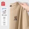 MINISO Мужская футболка с коротким рукавом из чистого хлопка