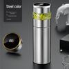 Мужской портативный термос с разделителем для чая и интеллектуальным датчиком температуры - чашка для воды из нержавеющей стали 316