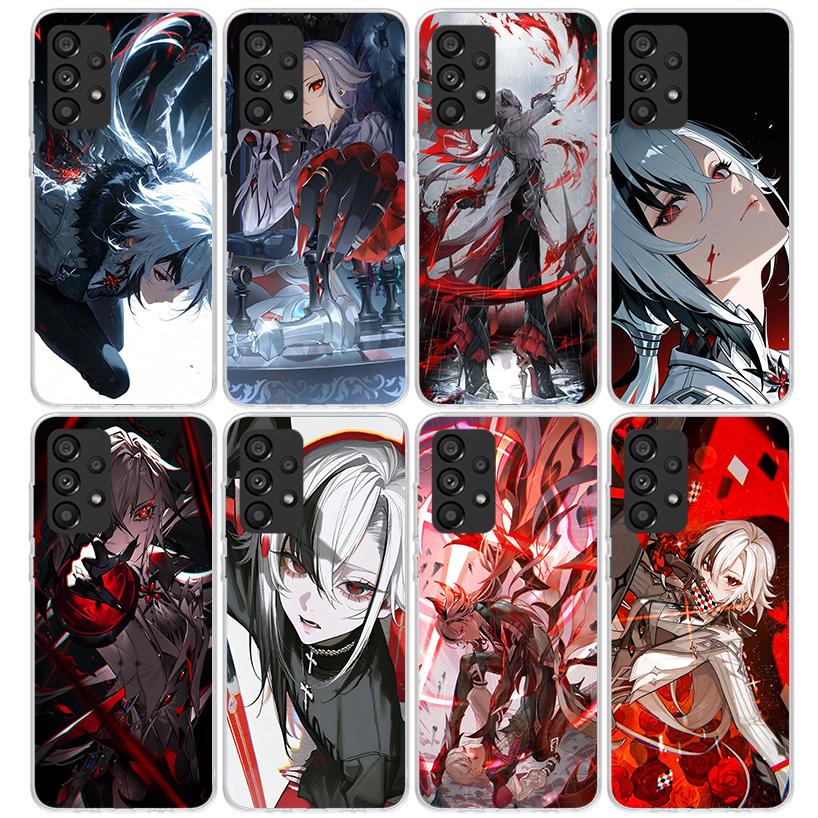 Arlecchino Genshin Impact Phone Case For Samsung Galaxy A52 A51 A50S A32 A22 A12 A02S A72 A71 A31 A70 A30S Note 20 Ultra 10 Plus