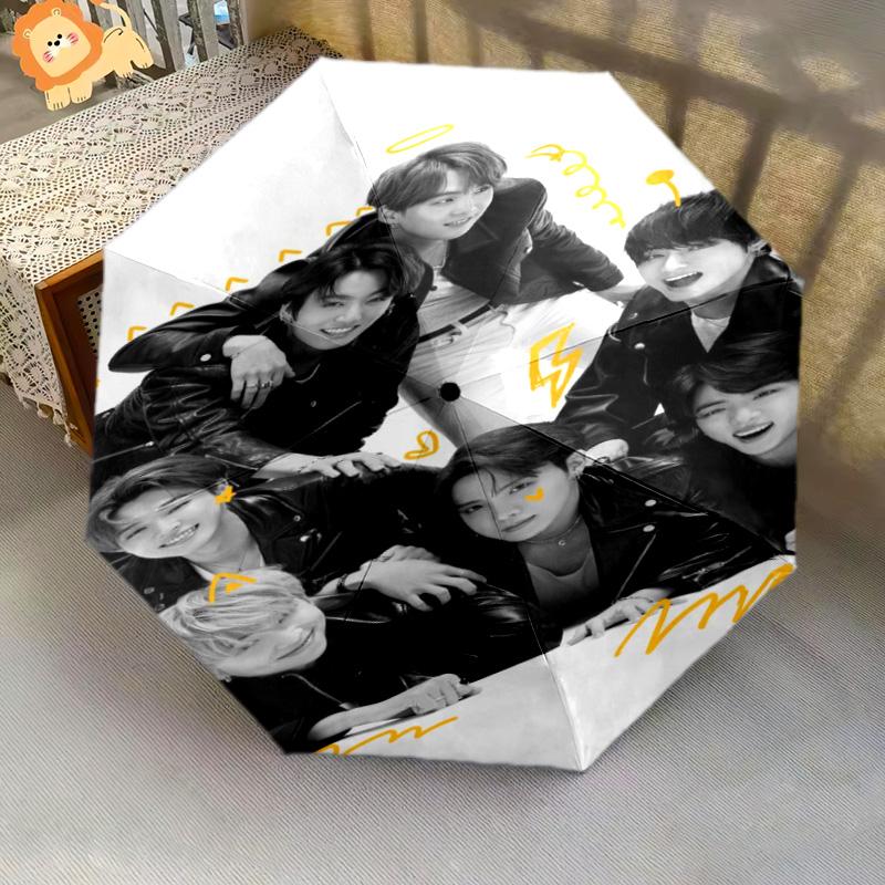 Come Back BTS Folding umbrella travel Umbrella outdoor printing Sun umbrella