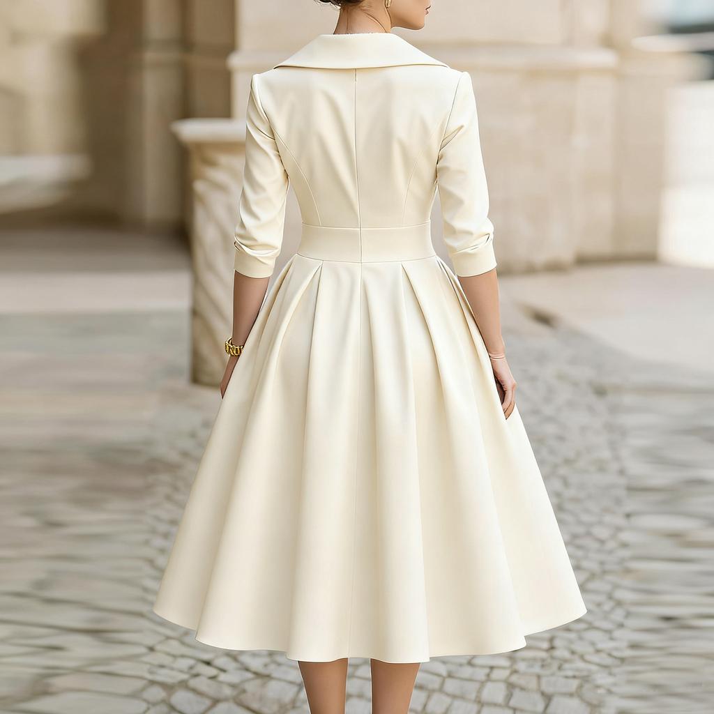 Женское повседневное модное платье с V-образным вырезом и длинными рукавами в стиле ретро с рождественским принтом