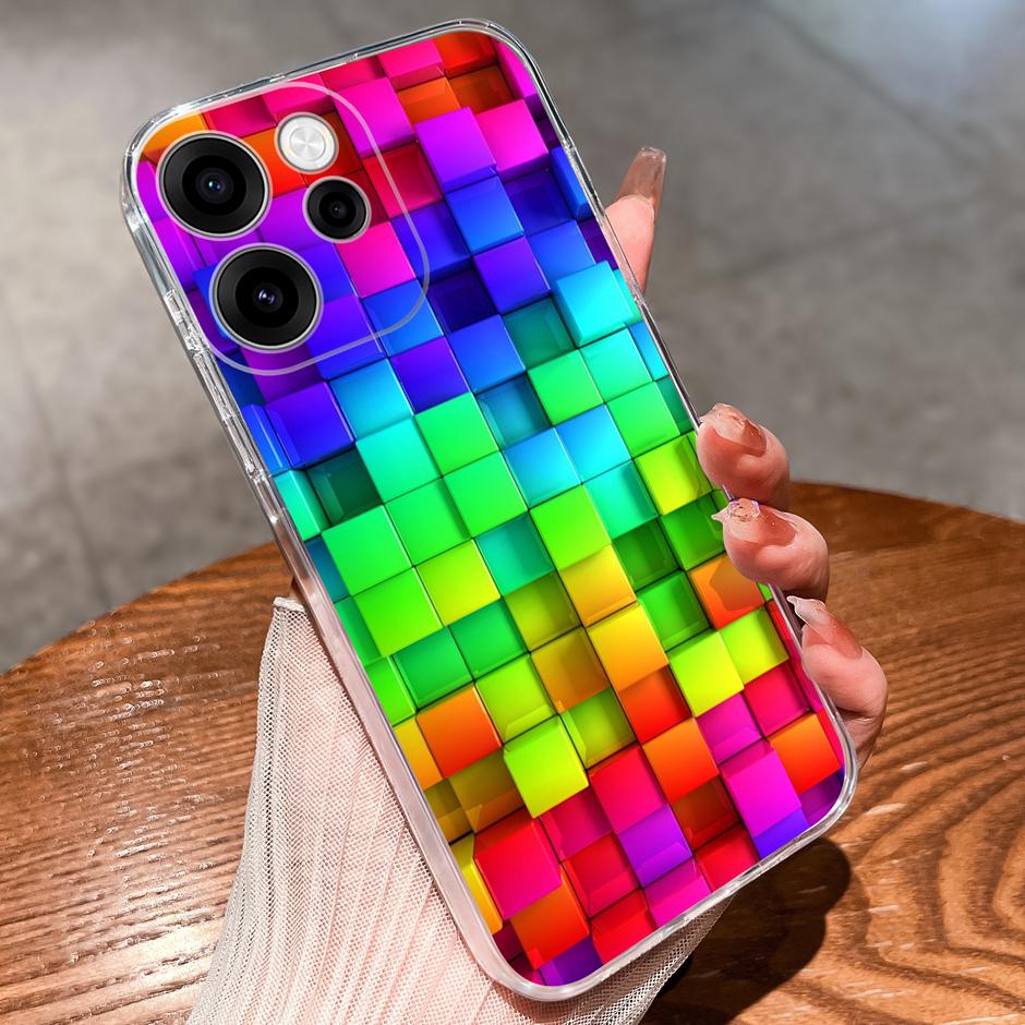 Для OPPO Reno 15F 15 Pro Чехлы Блестящий Цветок Котенка Защита от Падений Портативный Прозрачная Задняя Крышка Для reno15pro reno15f Funda