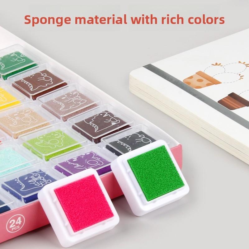 Painting Fingerprint Kids Kit With Ink Pads Drawing Cards For Education Early