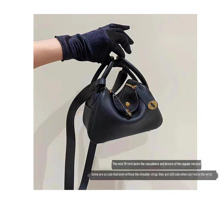 Мини-сумка Lindy 2025: Женская сумка через плечо и через плечо из коровьей кожи First Layer Lychee