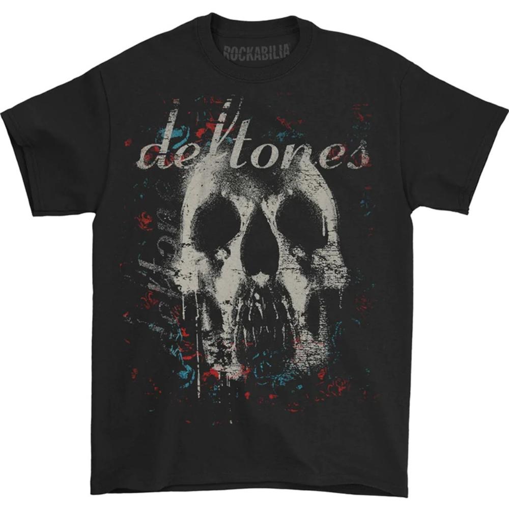 Deftones Хлопковая Футболка с Логотипом Группы Унисекс Женская Хип-Хоп Рок Футболка Модная Футболка с Коротким Рукавом Летние Оверсайз Футболки Топы