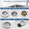 3 Pack Stainless Steel Sink Strainer 4.45 Inch Diameter Sink Drain Strainer  Washing Vegetables