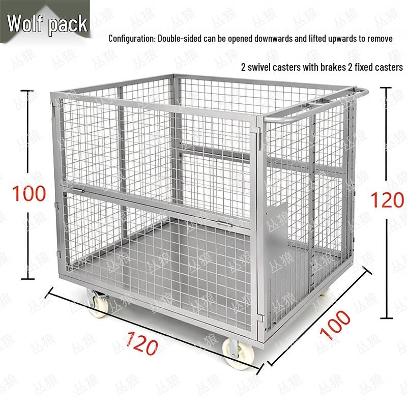 Conglang Heavy-Duty Collapsible Mesh Utility Cart