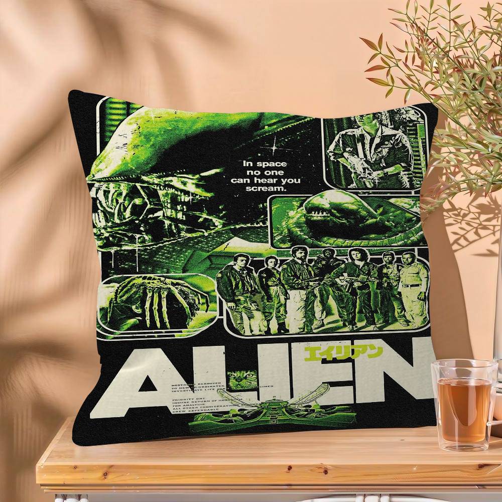 Classic SciFi Alien Movie Pillow Cushion Cover Pillowcase Living Room Sofa Home Decor Customized