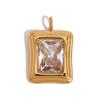 DIY Jewelry Making Necklace Pendant Practical Stainless Steel Gold Tone Pendant Charms For Handmade Accessories
