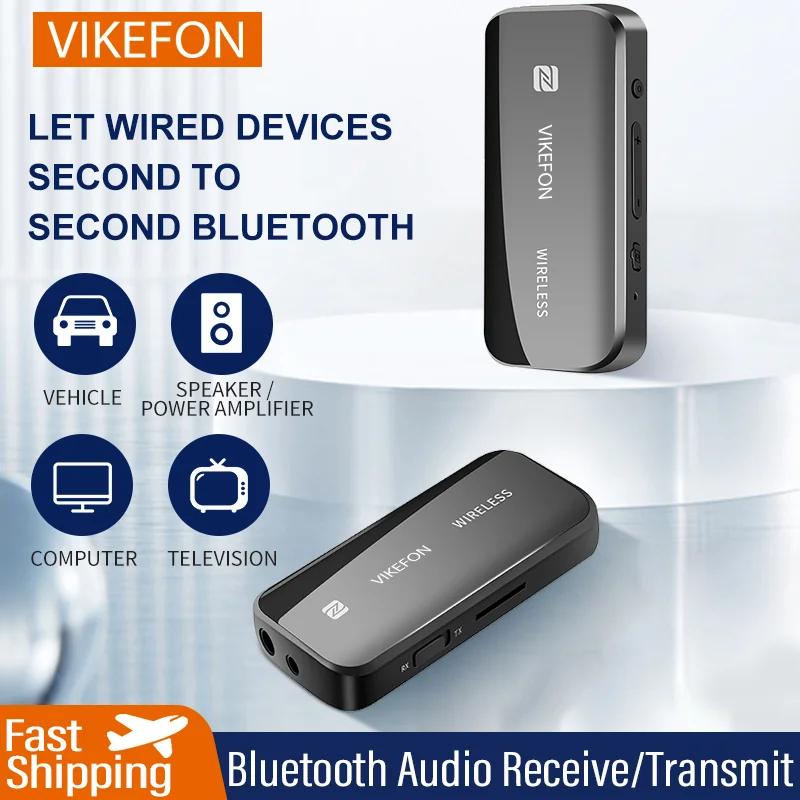 VIKEFON Bluetooth AUX-адаптер Беспроводной USB-донгл NFC Карта памяти TF 3,5 мм Jack Для Телевизора ПК Динамика Автомобильный Комплект Аудио Приемник Передатчик