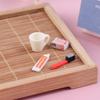 4Pcs/Set 1:12 Dollhouse Miniature Resin Toiletries Model Decor Diy Accessories