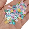 Hanmade Phantom Color Beaded Sequins Smiley Face Patch 1000pcs Hollow Out Jewelry Accessories 7mm Fashion PVC