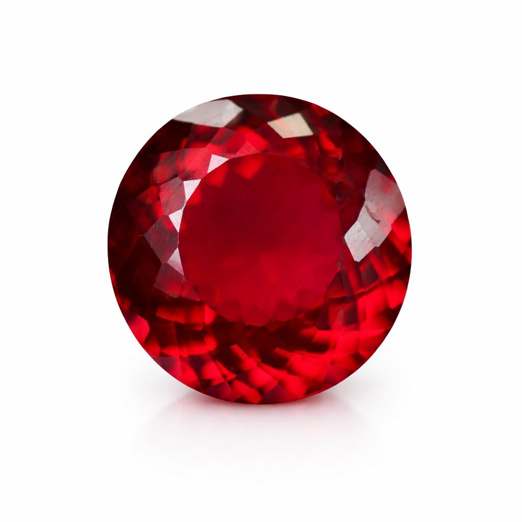 16x16mm PERFECT Round Shape CERTIFIED Natural Red Ruby PRECIOUS Loose Gemstone