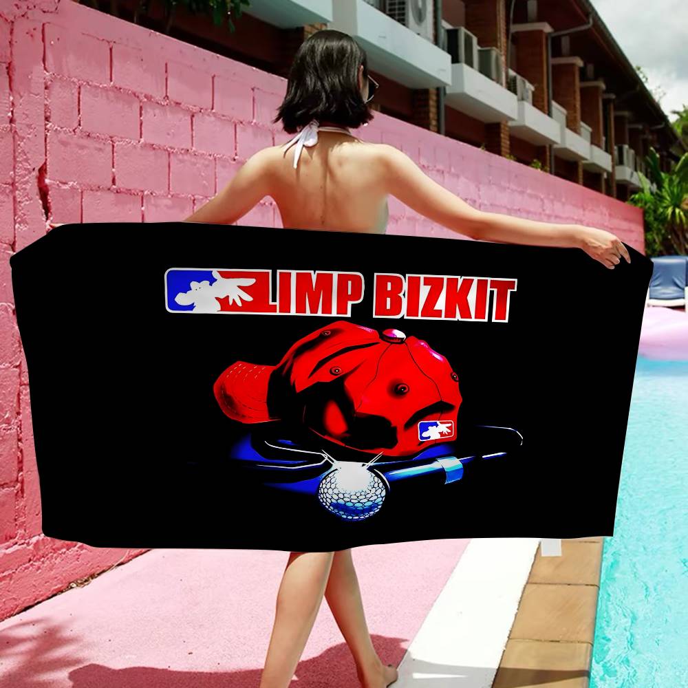 Поп Горячий Бренд L-Limp Bizkit Аниме Пляжное Полотенце для Купания Мягкое Впитывающее Салфетка Детские Подарки Для Детей Путешествия Кемпинг Спортзал