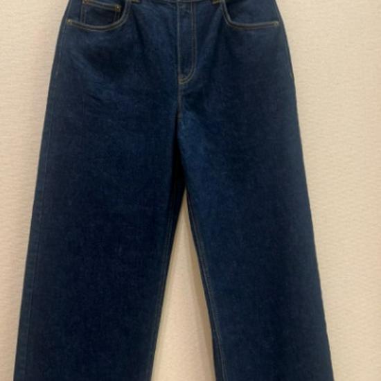 Dark Blue Retro Cropped Jeans