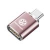 USB на Type-C Адаптер Светодиодный Свет OTG Micro TypeC Женские Адаптеры Разъем Для Volkswagen VW Golf Amarok T5 Phaeton Teramont ID3