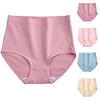 Women Panties Elastic High Waist Solid Color Tummy Control Slim Fit Butt-lifted Anti-septic Breathable Plus Size Lady Underpants Women Underwear