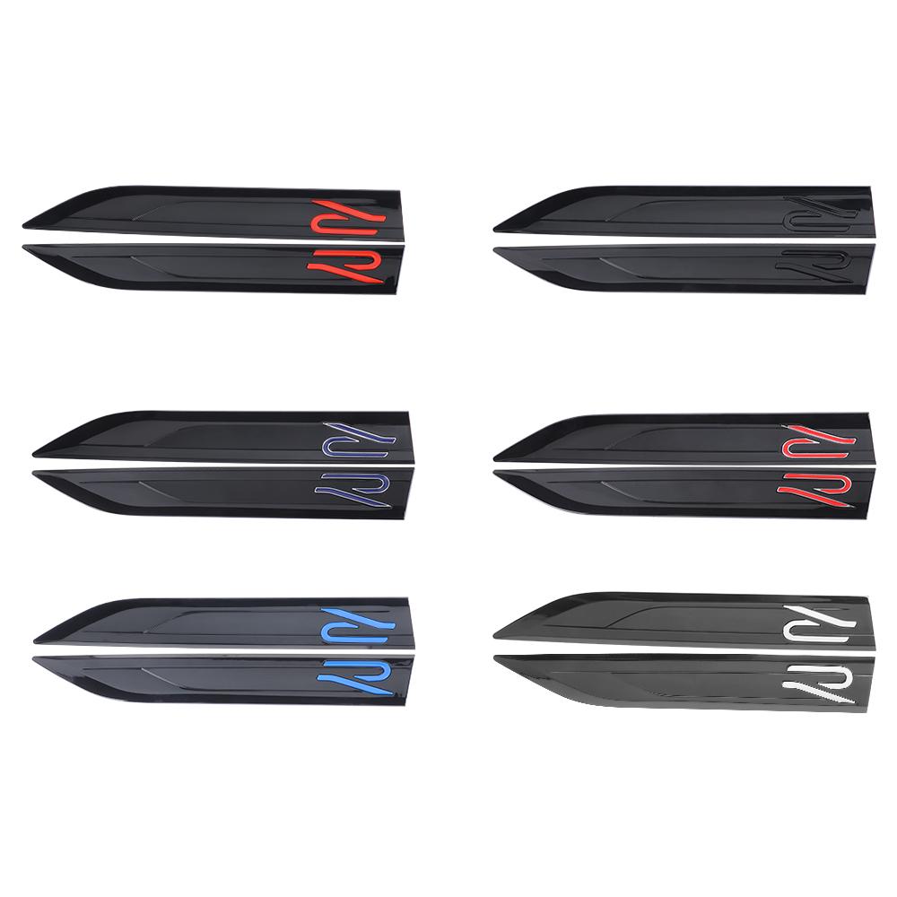 2Pcs ABS Logo Car Wing Right and Left Side Badge Fender Sticker For Volkswagen VW R Line MK GTI Golf 6 7 8 Polo CC Passat Tiguan zd8