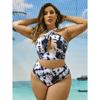 Новые сексуальные бикини с высокой талией, женский купальник, женский комплект бикини с принтом, большой размер, купальный костюм, летний бикини