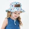 Custom Kids Hats Faux Leather Name Formulation Patch Sun Hats Boy & Girl Baby Tub Hats Beach Hats Bucket Hats
