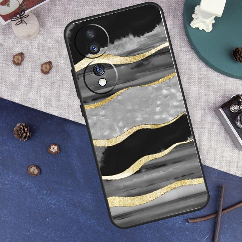Роскошный чехол с золотой фольгой для Honor Magic 8 5 6 7 Lite, для Honor 200 400 Pro X9c X9b X9d X8c X8b 9 50 70 90 Win RT