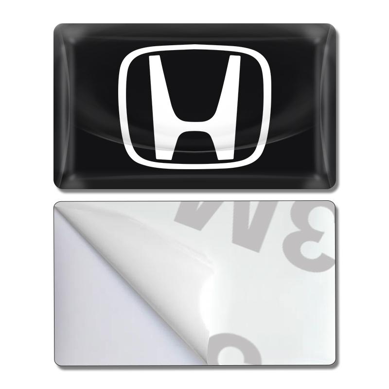 10 шт. Наклейка с эмблемой для интерьера автомобиля 3D Эпоксидная наклейка Аксессуары для Honda Civic Xrv Hrv Crv Brv City Accord Fit Jazz Insight Pilot Passport Stepwgn