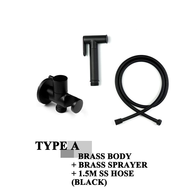 Матовый золотой черный ванная комната ручной биде спрей душевой гарнитур туалетный распылитель тканевый подгузник биде кран латунь SUS304 ручной Shattaf