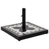 VidaXL Parasol Base Black and White Square 12 Kg 362224