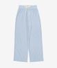 BENSIMON Gingham Banding Pants - Sky Blue