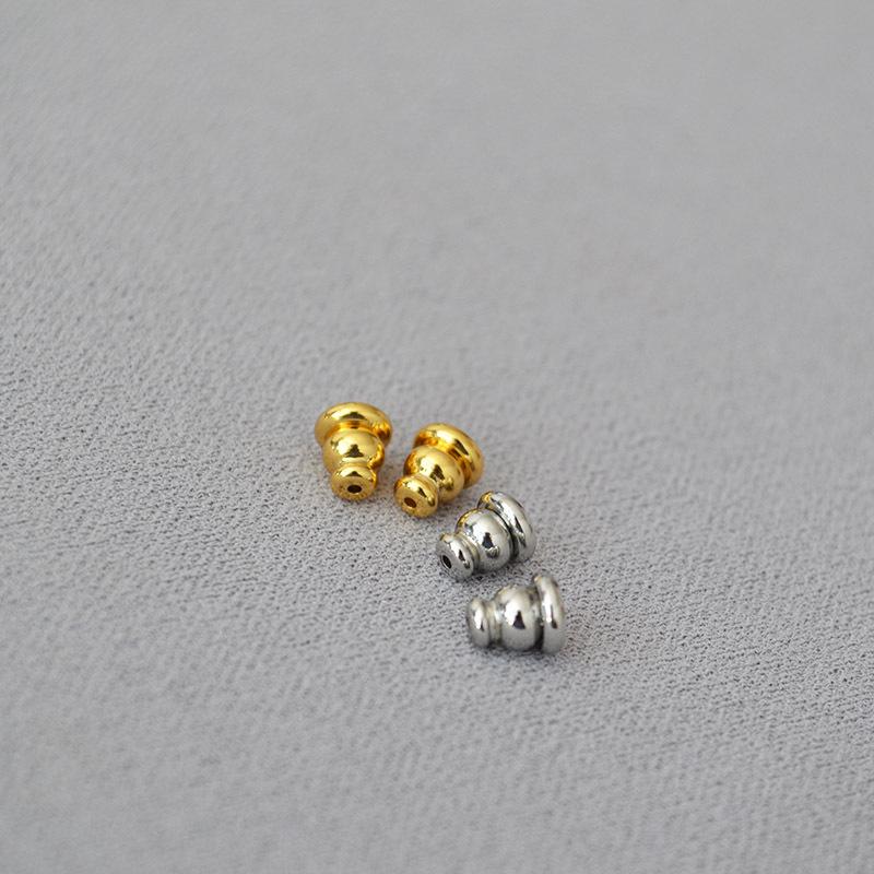 Позолоченная латунная нескользящая силиконовая беруши в форме тыквы-пули, ювелирные аксессуары для самостоятельного изготовления