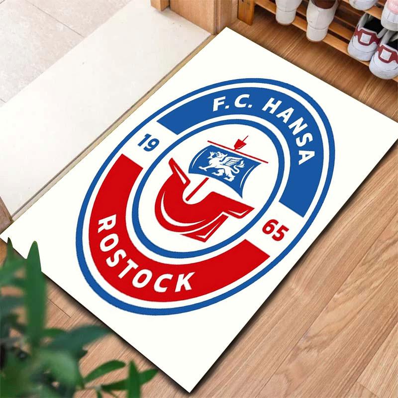 F.C. Hansa Rostock Carpet Rug for Living Room Bedroom Home Sofa Decoration,Kids play Non-slip Floor Mat