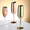 Cocktail Bar Restaurant Goblet Champagne Glass Creative Metal Wine Glass Bridesmaid Gift Whiskey Liquor Stainless Steel Wine Cup