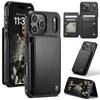CaseMe-C22 Защитные наклейки для iPhone Air /17/17e/17 Pro/17 Pro Max, Роскошный чехол-кошелек из ПУ-кожи с держателем для карт для Женщины Мужчины